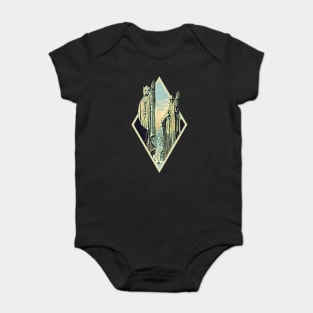 Kings by the River - Digital Art - Diamond Frame - Black - Fantasy Baby Bodysuit